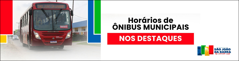 Banner Horário de Ônibus - SJB